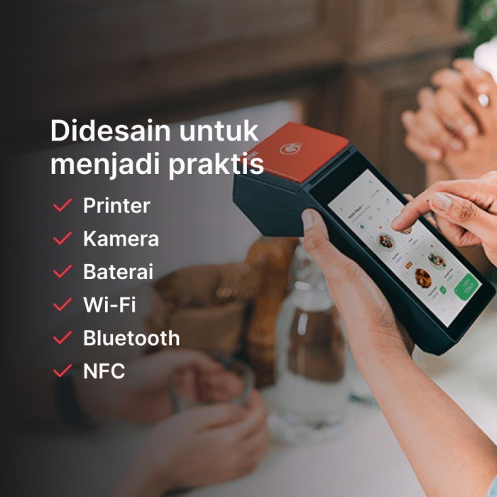 Mobile POS Android 11 Mesin Kasir portable iMin M2 Pro 2GB/16GB NFC