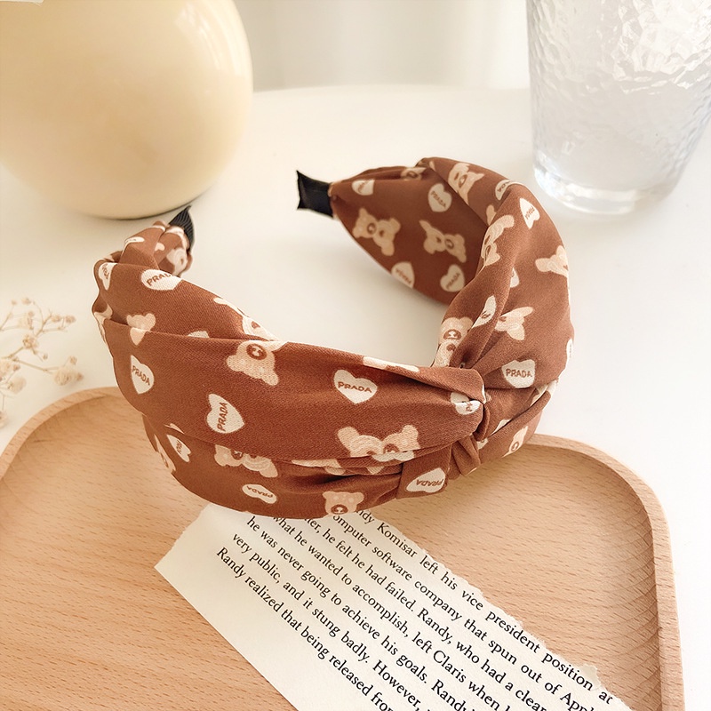 Bando Face Wash Knot Korea Bando Terbaru Warna Coklat Berbagai Macam Pilihan Jepitan Rambut Dewasa Bandana Hair Accessories Hairband  Wanita Premium