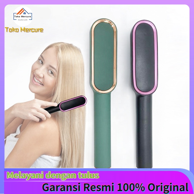 Sisir pelurus rambut ion negatif, sisir keriting lurus, penggunaan ganda, sisir pelurus rambut tidak merusak, perm listrik