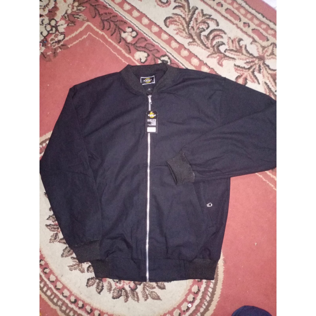 Bomber Jaket Polos Baseball Jacket Bomber Pria Canvas Man Jaket