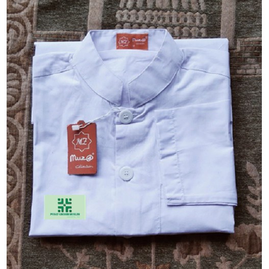 Promo Baju Koko Putih Yamani By Muza Size L, Bahan Full Katun Termurah!!!