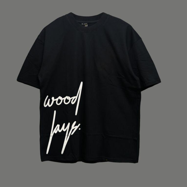 [ART. 221567] Woodlays Tshirt Typo Black Oversized