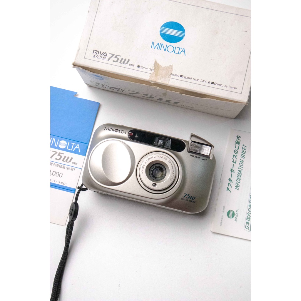 Kamera Analog Minolta Riva 70W Gold Mulus Normal 
