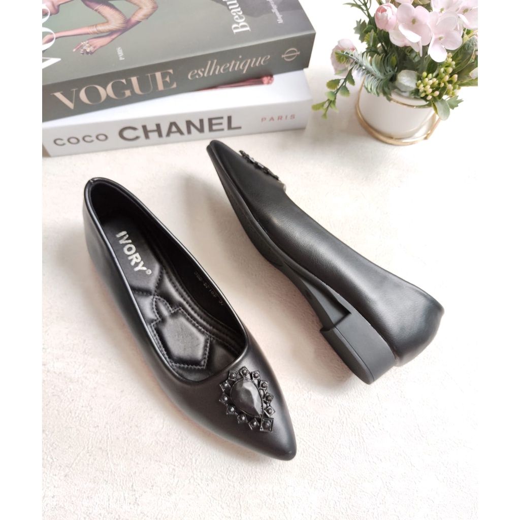 IVORY Sepatu Wanita Heels 2cm Pantofel Kerja 328-SP169