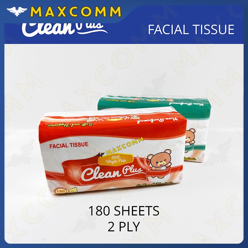 Clean Plus Softpack Tissue 180 Sheets Beruang