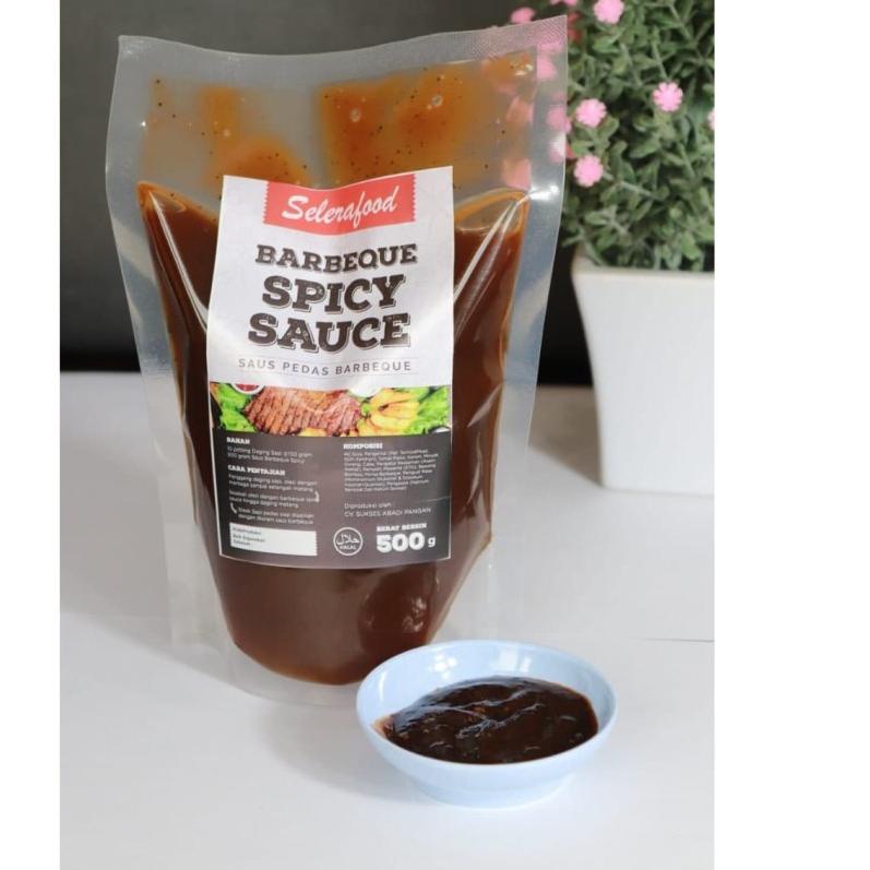 

♗ 2 Saus BBQ Spicy Selerafood isi 4 pack berat 500 gr/pack ✮