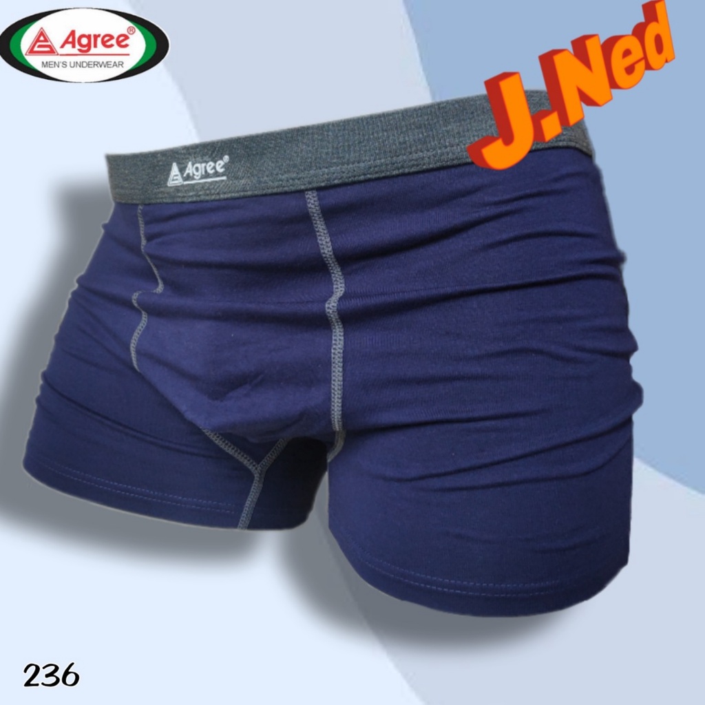 J236 (hrg satuan) CELANA DALAM PRIA DEWASA BOXER AGREE  SIZE M, L, XL