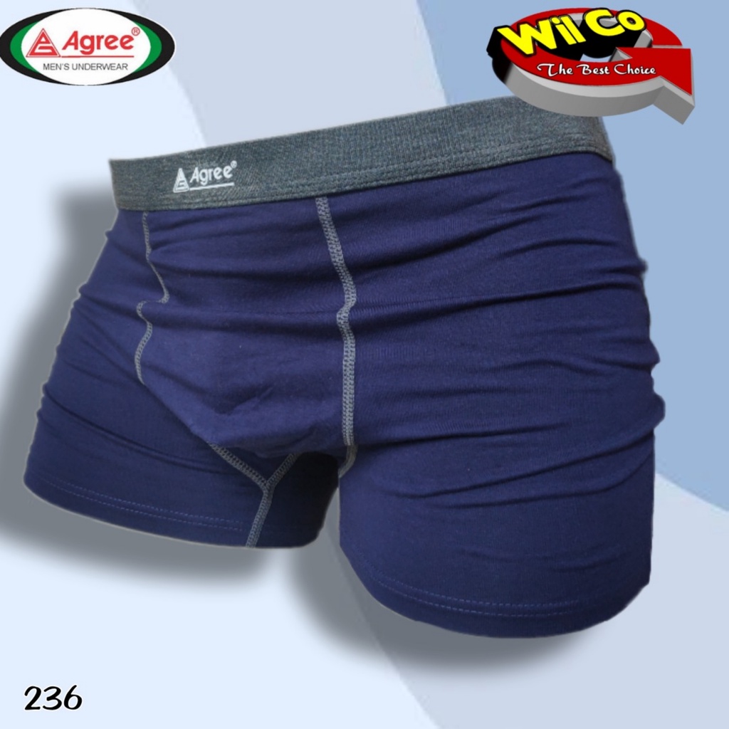 K236 - [Harga Per 1 Potong] CELANA DALAM [BOXER] PRIA AGREE SIZE M - XL