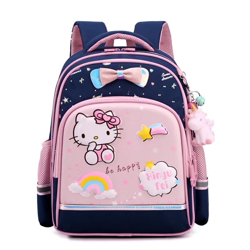 MJP - Ransel Sekolah Anak-anak Hello Kitty Tas Sekolah Anak Perempuan Kartun Lucu Tas Siswa Sekolah Dasar