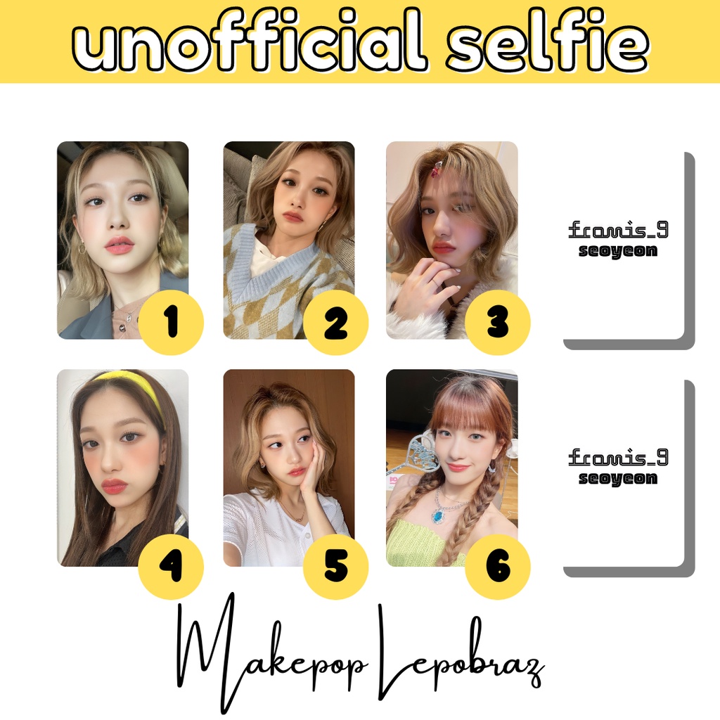 [PART 2] [MIN. 3 PC] FROMIS_9 FROMIS 9 UNOFFICIAL SELFIE - GIRLFRIENDABLE JIWON NAGYUNG SAEROM SEOYEON