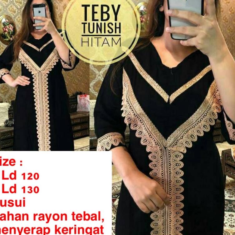LANGSUNG KIRIM GAMIS RENDA TEBY BUSUI ARABIAN JUMBO LD 120 dan 130