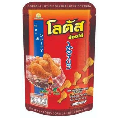 Dorkbua Lotus Snack Paha Ayam Thailand Cemilan HALAL!! Snack Import