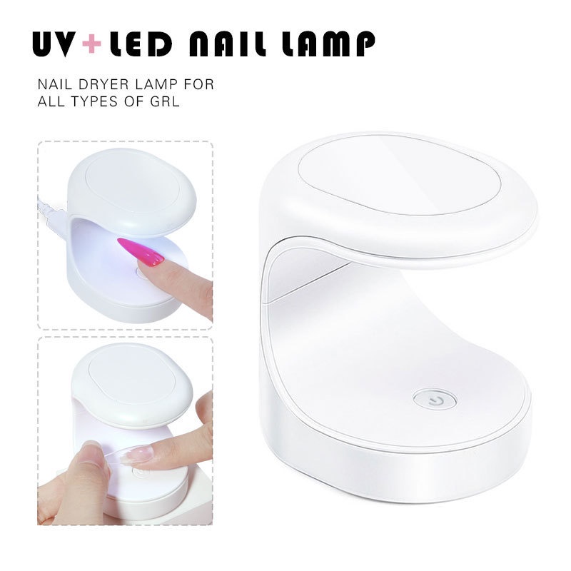 Pengering Kutek Gel Mini 16Watt UV LAMP EGG / LAMPU EGG NAIL EXTENSION MINI WHITE EGG UV LAMP LED XZMUV-1 / Pengering Kutek kuku Gel Nail Art Manicure Lampu LED UV Portable / led uv mini