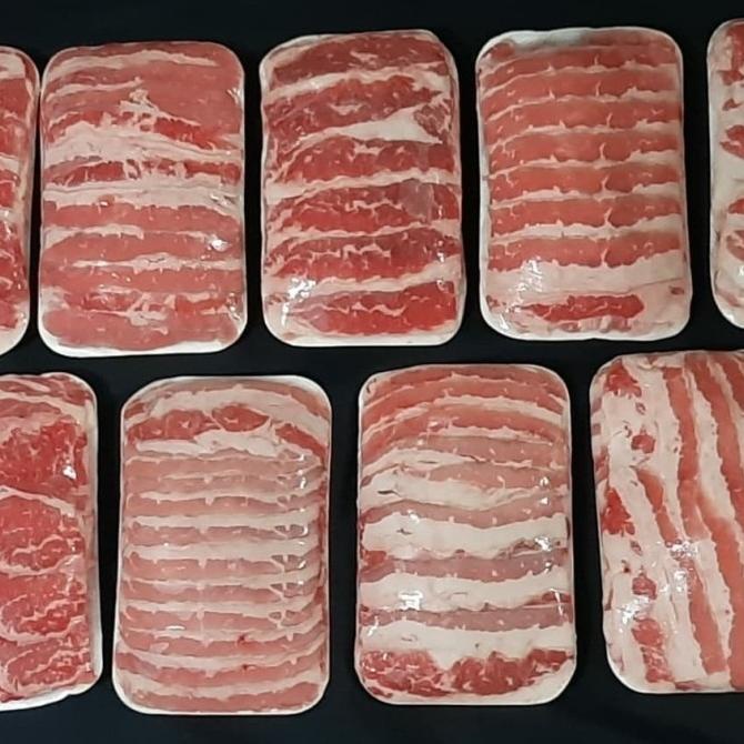 

Daging Slice Sapi 500gr Shortplate / US BEEF BELLY