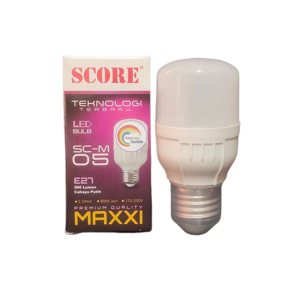 Paket 10 Pcs SCORE Maxxi Lampu LED Capsule 5 Watt