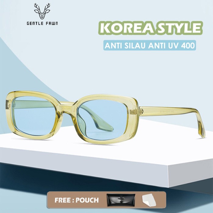 Glassesku Gray Pink Sunglasses Kacamata Hitam Anti Uv New Design Aesthetic 2249