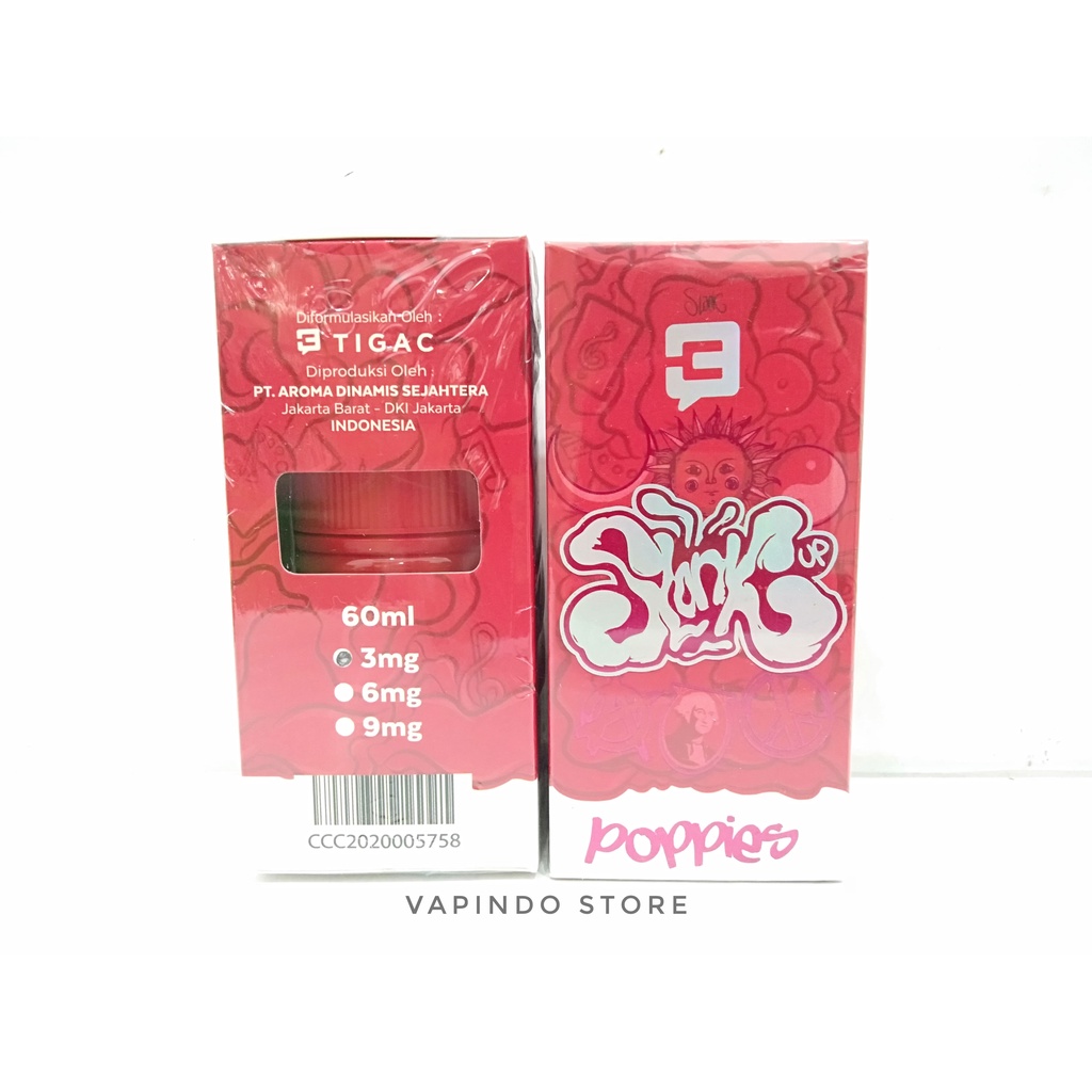 SLANK POPPIES 60ML 3MG BY SLANK X TIGAC CARAMEL MUFFIN WITH BANANA