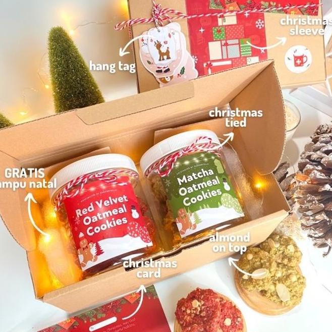 

MILIKI HAMPERS NATAL 2022 CHRISTMAS GIFT OATMEAL COOKIES KUE KERING G6416BUJN
