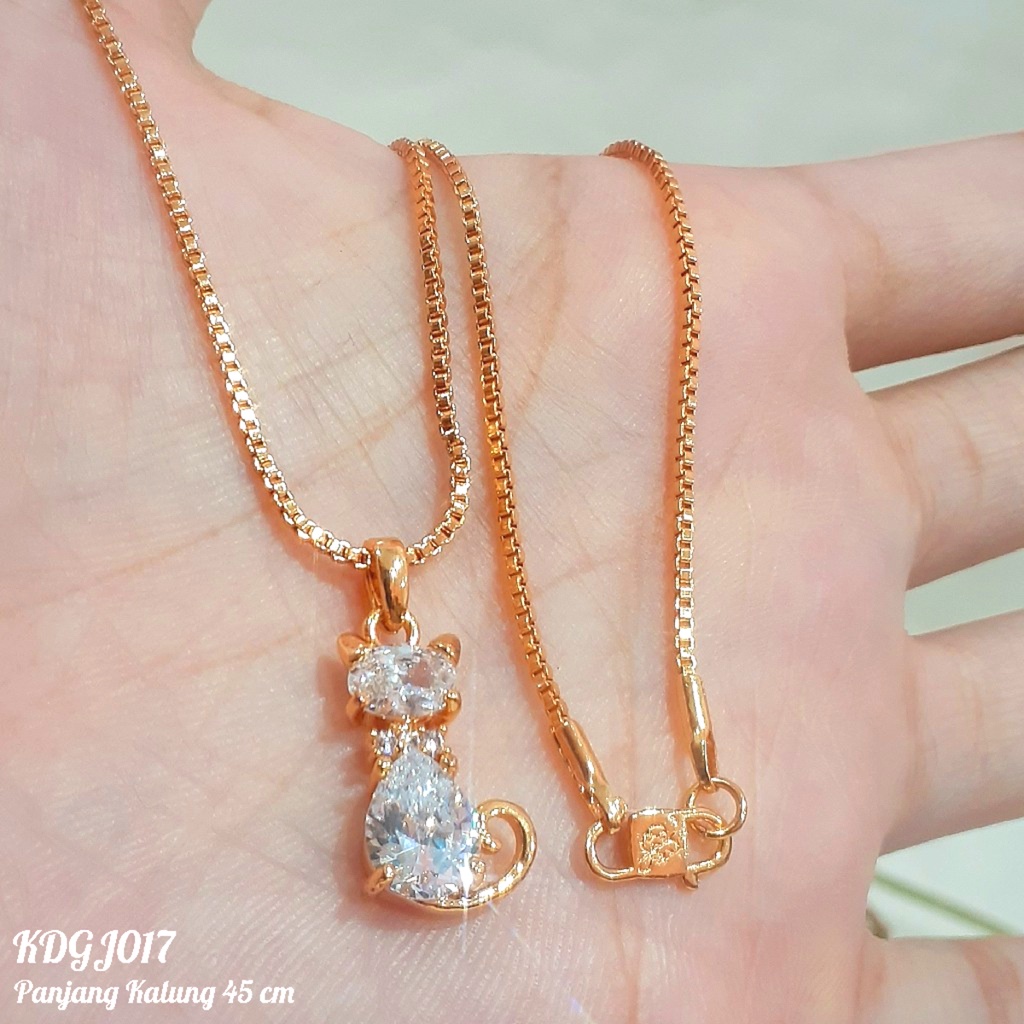 PGX Kalung Wanita Xuping Aksesoris Fashion Perhiasan Lapis Emas Premium - XD055