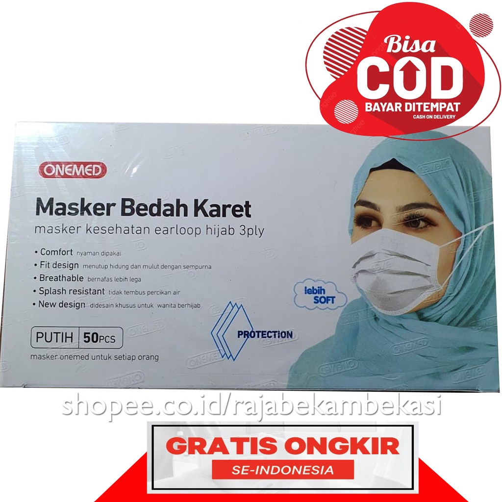 Masker Hijab Onemed Isi 50 Pcs