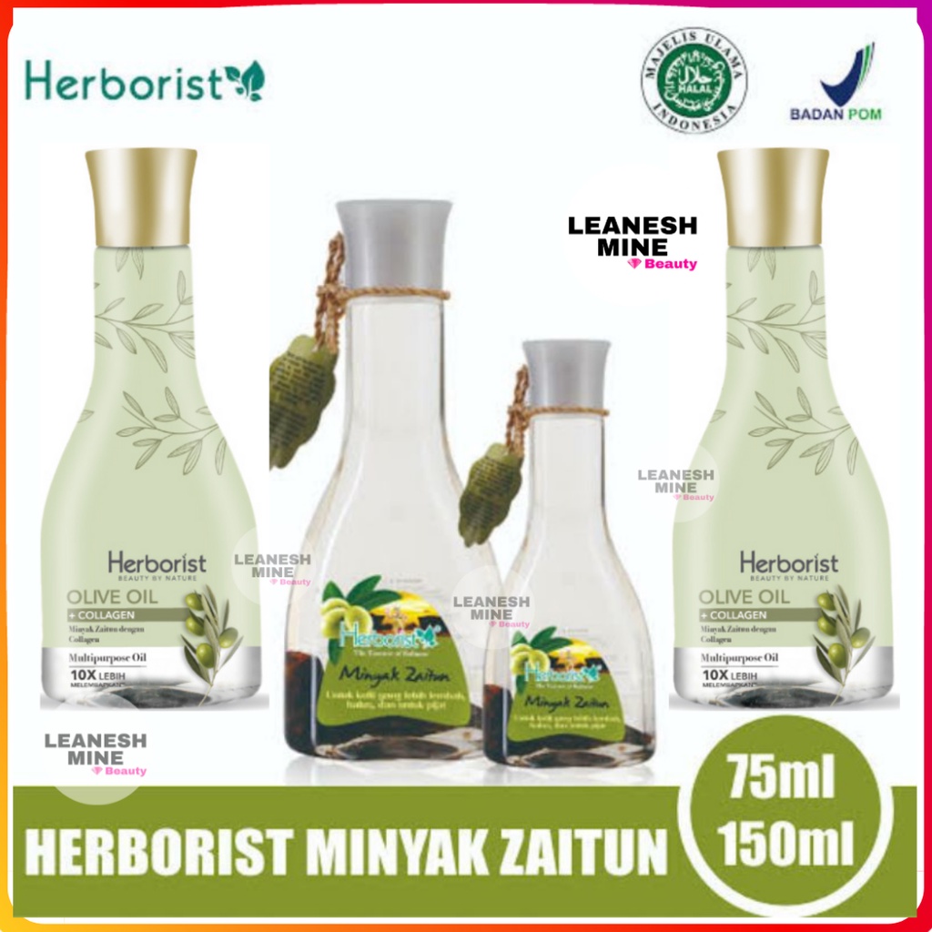 Jual HERBORIST Olive Oil Collagen 150ml / Minyak Zaitun 75ml / Minyak