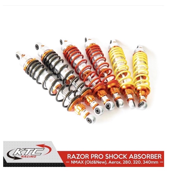 Shock KTC Racing Razor Pro Double Shock Steering Bebek Metic 335mm 305mm 340mm 320mm 280mm Universal motor