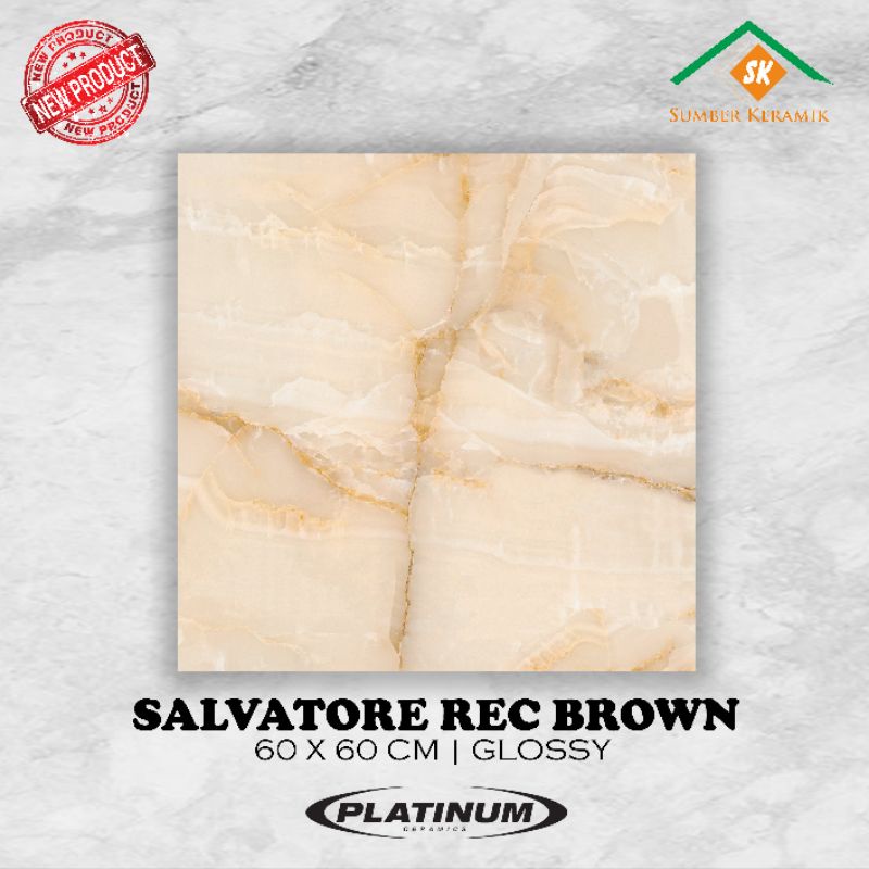Keramik lantai 60x60 Salvatore rec / Platinum / kw-1 / glossy