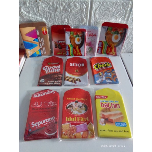 

amplop lebaran viral indomie 1pax isi 10pcs/amplop snack