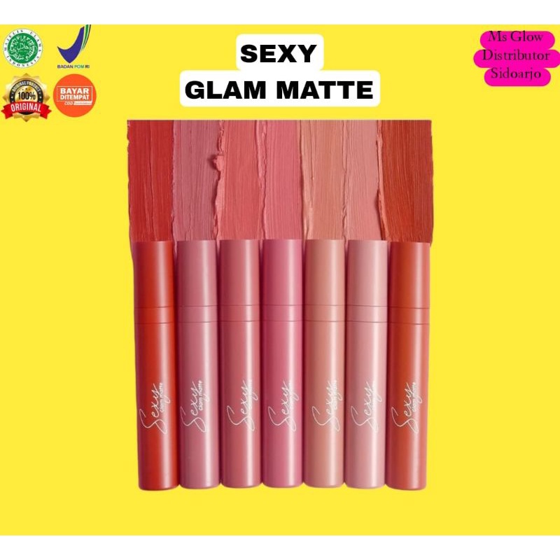 Sexy Glame Matte Ms Glow Original / Lipstik Ms Glow Original