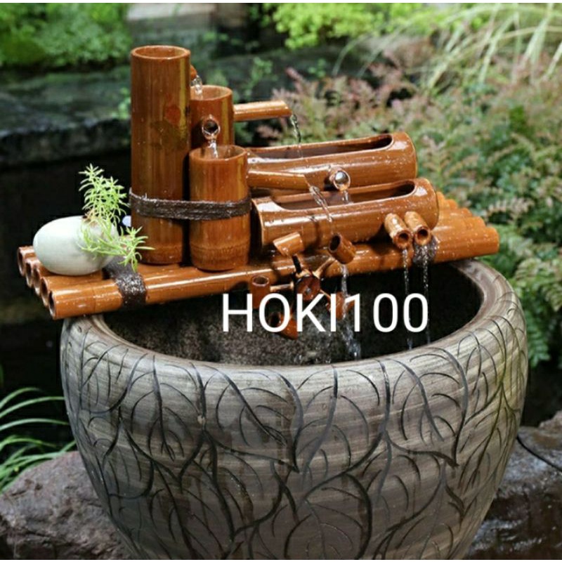 pancuran air dari bambu bertingkat,pancuran ,air mancur dari bambu natural alami terlaris,harga tida