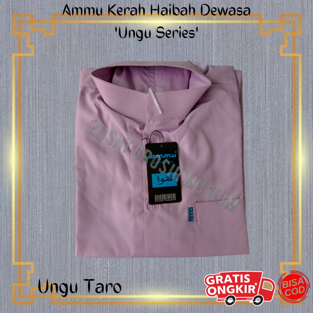 Baju Koko Ammu Dewasa Ungu Taro Termurah
