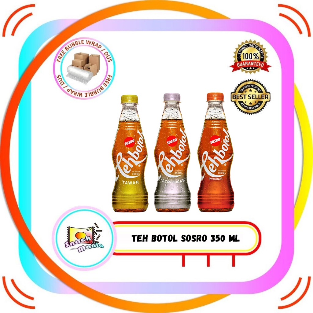 

Teh Botol Sosro Original Less Sugar Tawar 350 ml Jasmine Tea Bottle