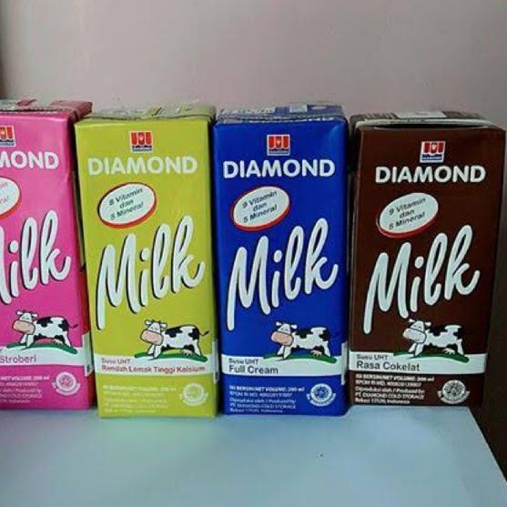 

❂ 1 karton Susu diamond UHT Milk 200ml (24pcs) ♖