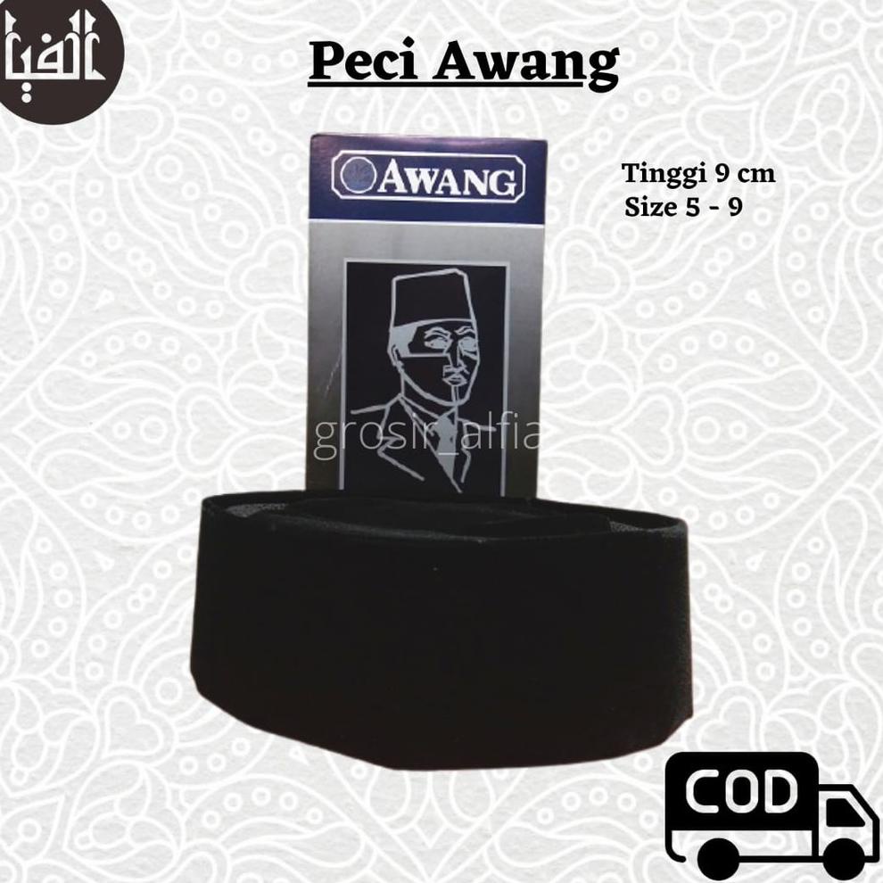 TERLARIS V32 Peci Kopiah Hitam Awang AC | Songkok Eksklusif Kopiah Hitam Awang ↞