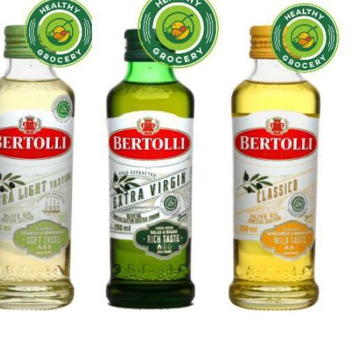 

➮ Bertolli 250 ml Minyak Zaitun / Extra Virgin / Extra Light / Classico Olive Oil EVOO / ELOO ◌