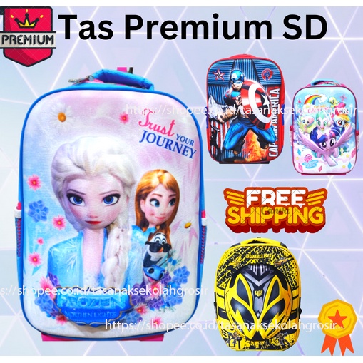 COD ~ SIze SD IMPORT Premium 3D Tas EMBOS  / Unicorn Frozen Pony Hello kity Tas Sekolah // Tas Ransel Anak // Tas Wanita // Tas KILAP