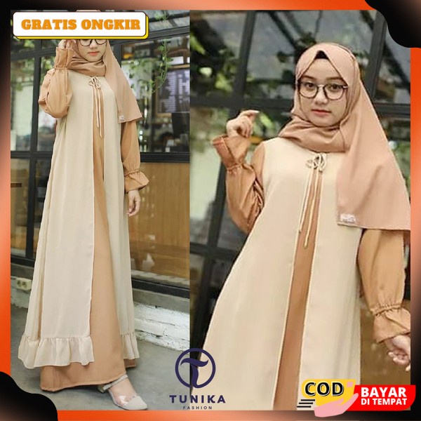 Gami Perempuam Bajh Pakau Gamis Jumbo Bj Gamis Cewe Games Lebaran 2023 Sanita Hari Raya Viral Deres 