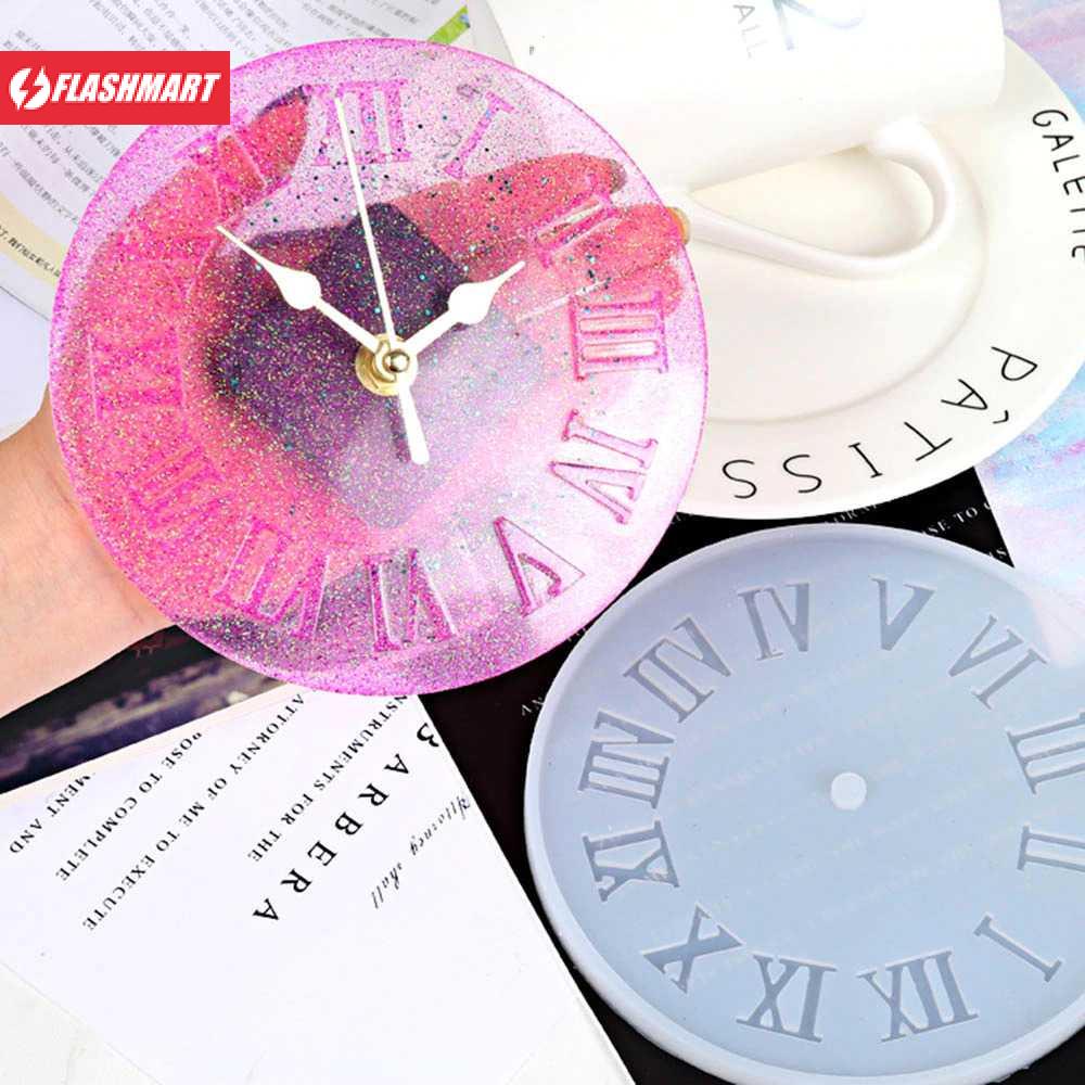 Flashmart HiResin Cetakan Epoxy Resin Silikon Casting DIY Clock 15 cm - TS3184