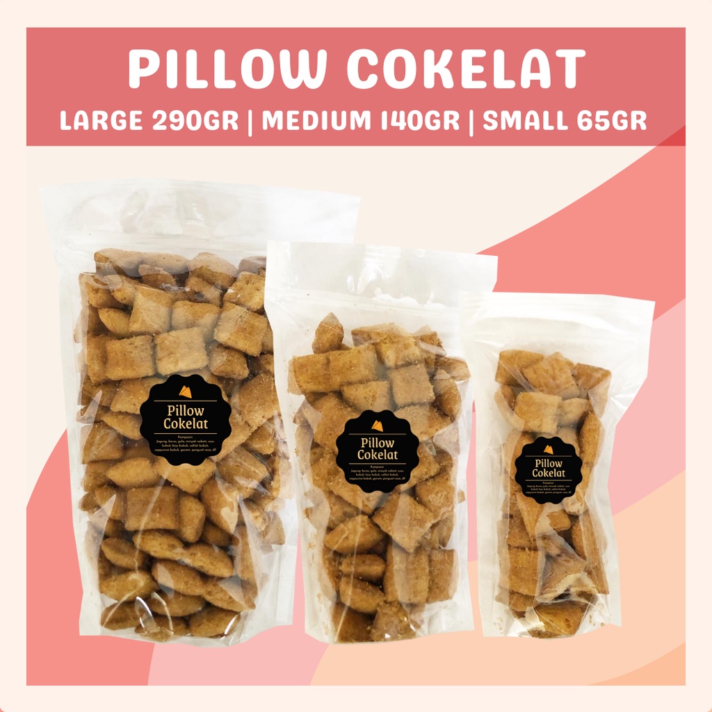 [DELISH SNACKS] Pillow Cokelat / Keju (L) / Snack Cemilan Piloko / Camilan Bantal Coklat Keju