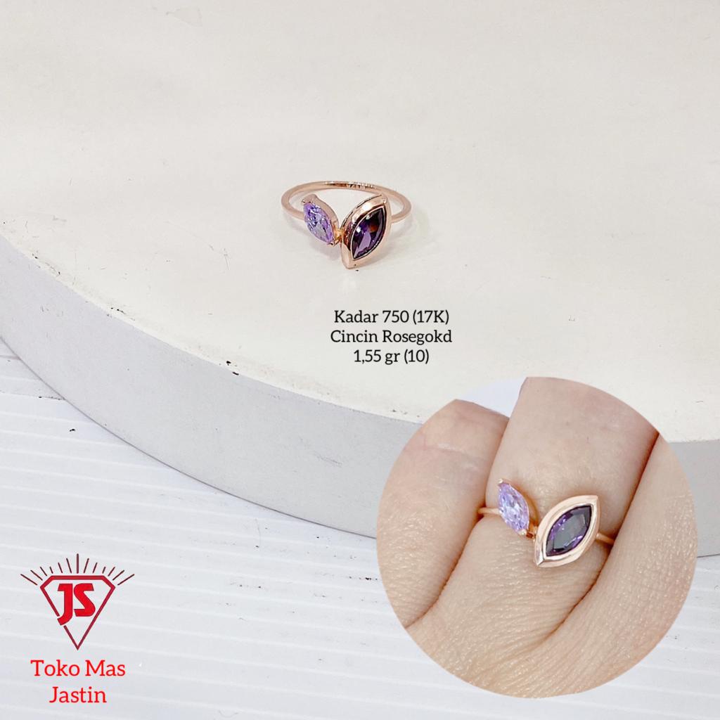 cincin rachel rose rosegold 17k/750