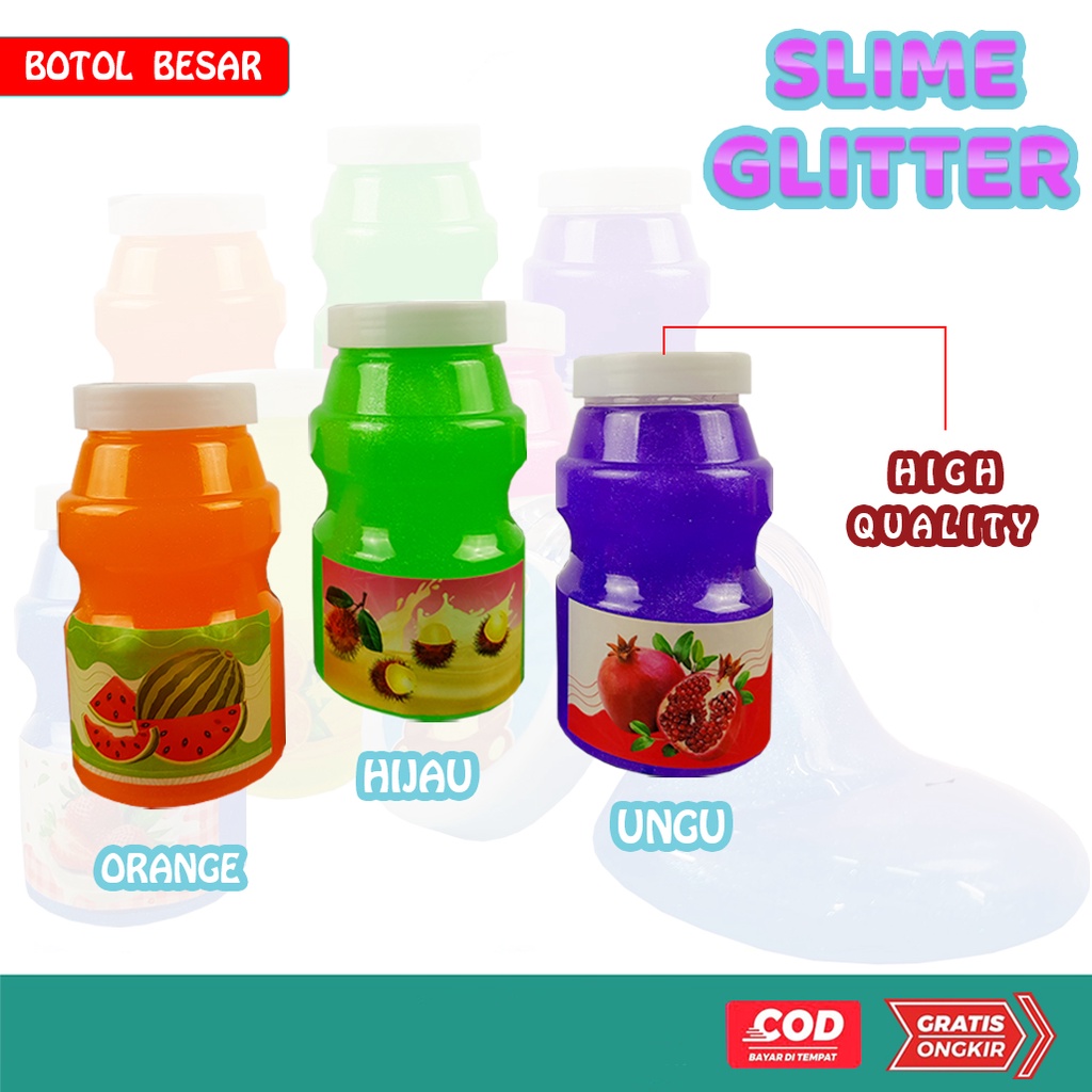 Mainan Anak Slime/ Clear Slime / Slime Botol Besar 03Y