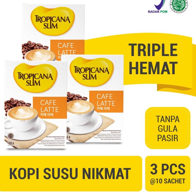 

Terbaru dan terlaris Triple Pack - Tropicana Slim Cafe Latte 10 Sachet 14 gram - Kopi Susu Nikmat Tanpa Gula Pasir grosir