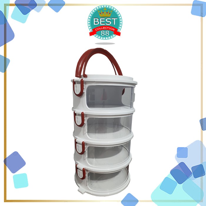 Terlaris Bestcollection Food Storage Tudung Saji 4 Susun Elco
