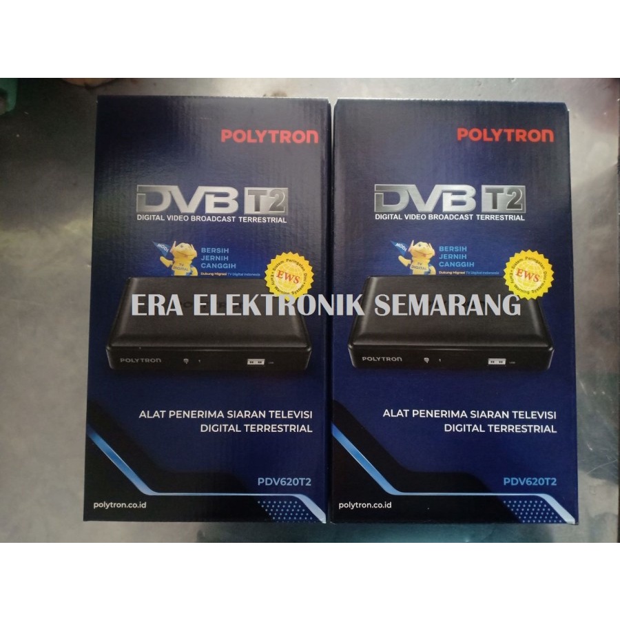 Set Top Box Polytron DVB T2 Receiver TV Digital PDV 620T2