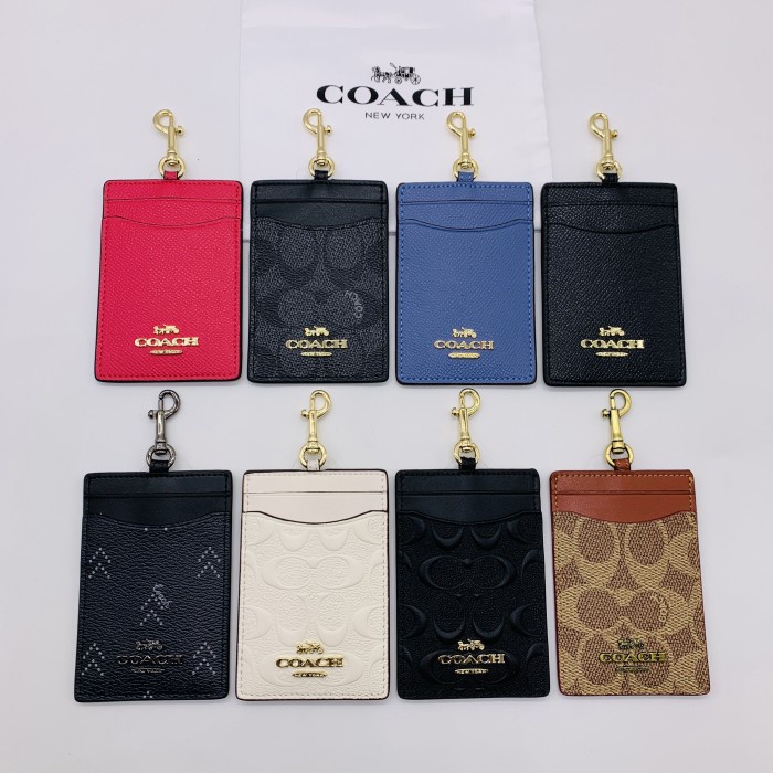 

Coach Metal Logo Card Holder Id Lanyard Name Tag Pro Edition Star Seller