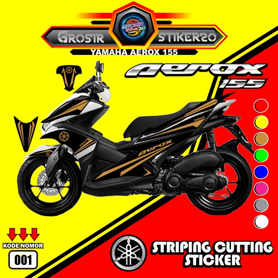 STRIPING CUTTING STIKER YAMAHA AEROX LAMA / STRIPING VARIASI YAMAHA AEROX OLD / STIKER CUTTING VARIA