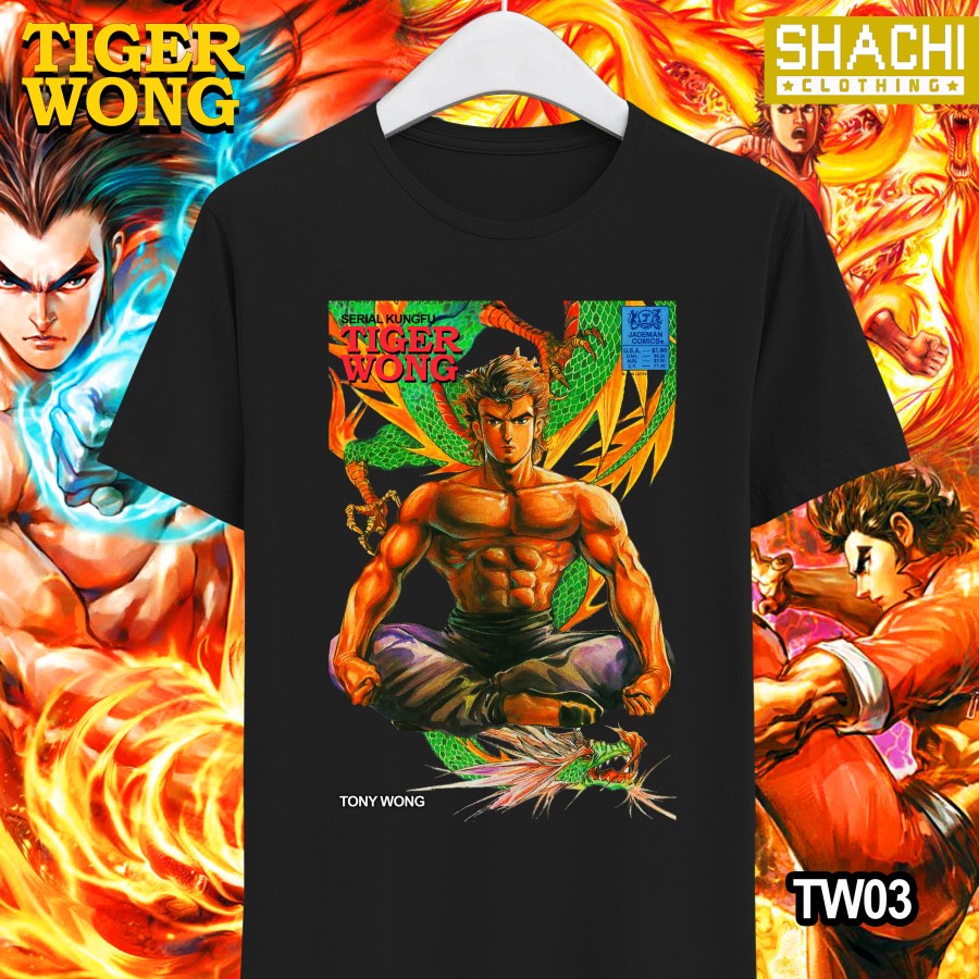 T Shirt Kaos Komik Jadul TIGER WONG – TW03 - Premium Cotton Combed 24S