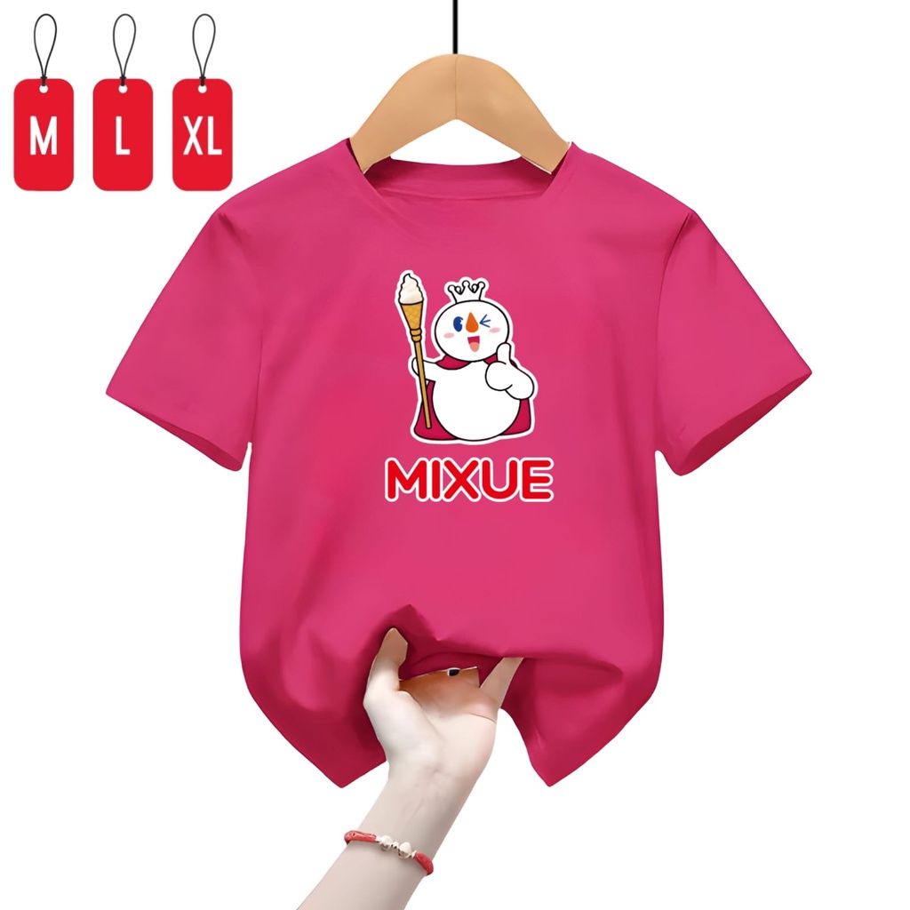 Baju Kaos Anak Laki Dan Perempuan Mixue Top/Kaos Mixue Trending Viral