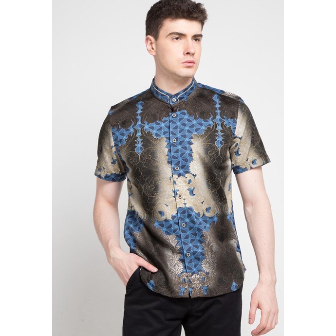 Discount MOC Kemeja Koko Lengan Pendek Pria GOLIAT-NAVY /BAJU KOKO PRIA/BAJU KOKO DEWASA/BAJU KOKO A