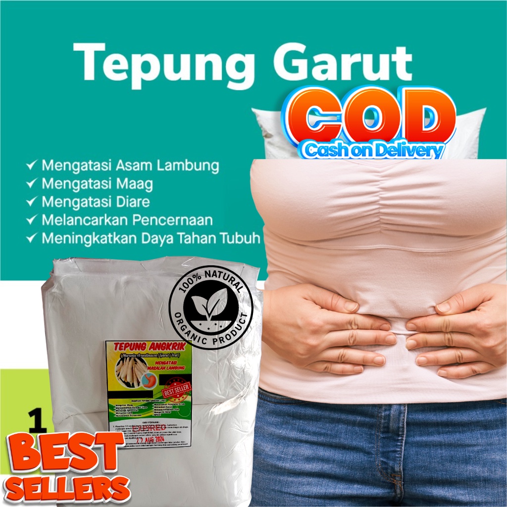

pati garut tepung irut pathi sagu umbi garut asli angkrik untuk maag